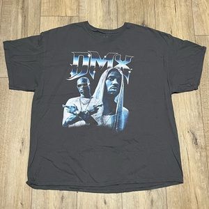 DMX Grey Shirt Rapper Short Sleeve 100% Cotton Graphic Rap Tee Mens Size XXL